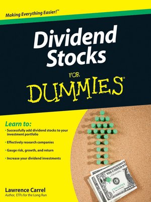 cover image of Dividend Stocks For Dummies